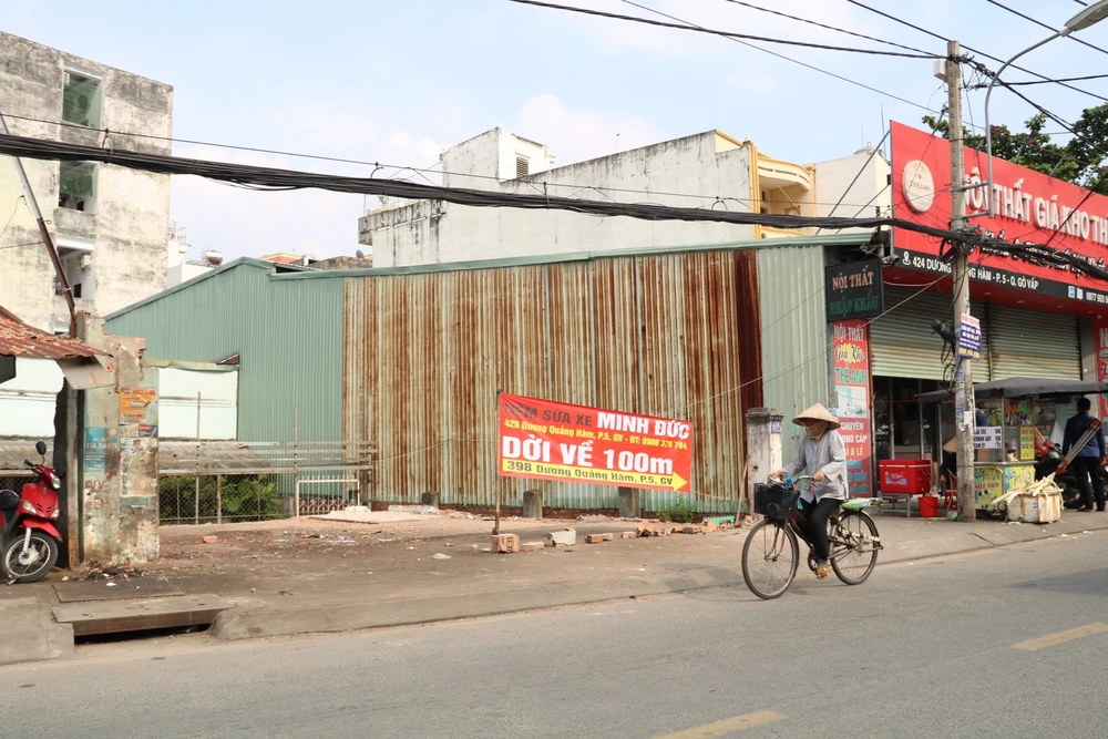 mở rộng đường Dương Quảng Hàm, quận Gò Vấp