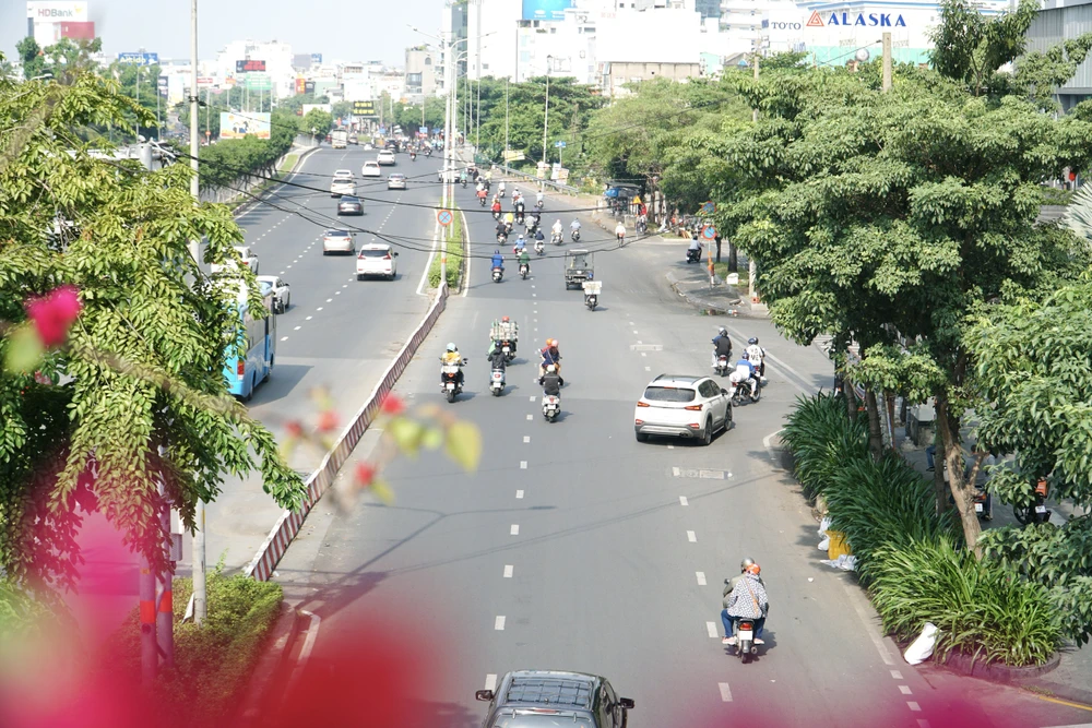 đường sá thông thoáng đầu năm