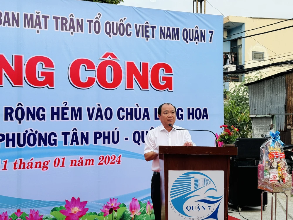 quận 7 mở rộng đường hẻm