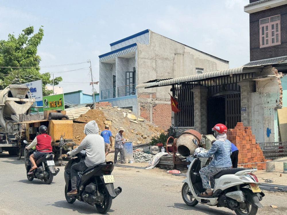 đường Lò Lu được mở rộng.