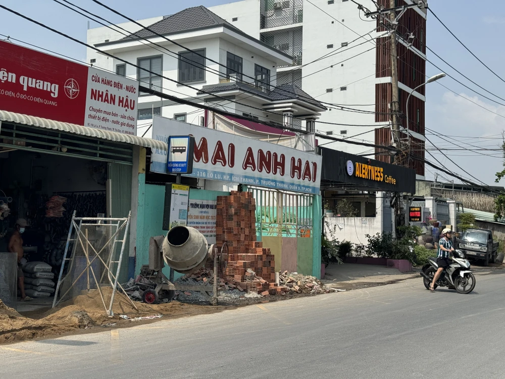 đường Lò Lu được mở rộng