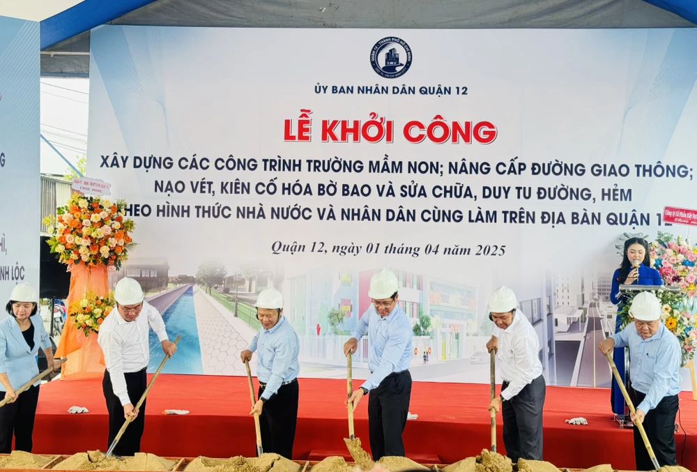 Quận 12 khởi công hàng loạt công trình, chỉnh trang đô thị