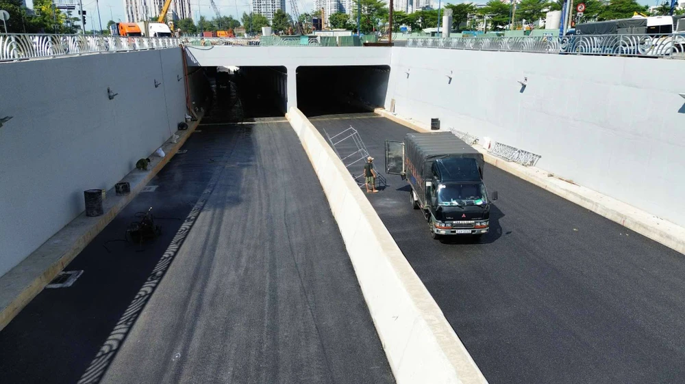 Dự án hầm chui An Phú HC1 thuộc nút giao An Phú sẽ hoàn thành vào tháng 6. Ảnh: ĐT