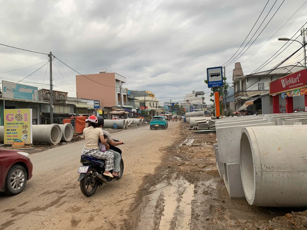 Đường Lò Lu đang đẩy nhanh tiến độ thi công