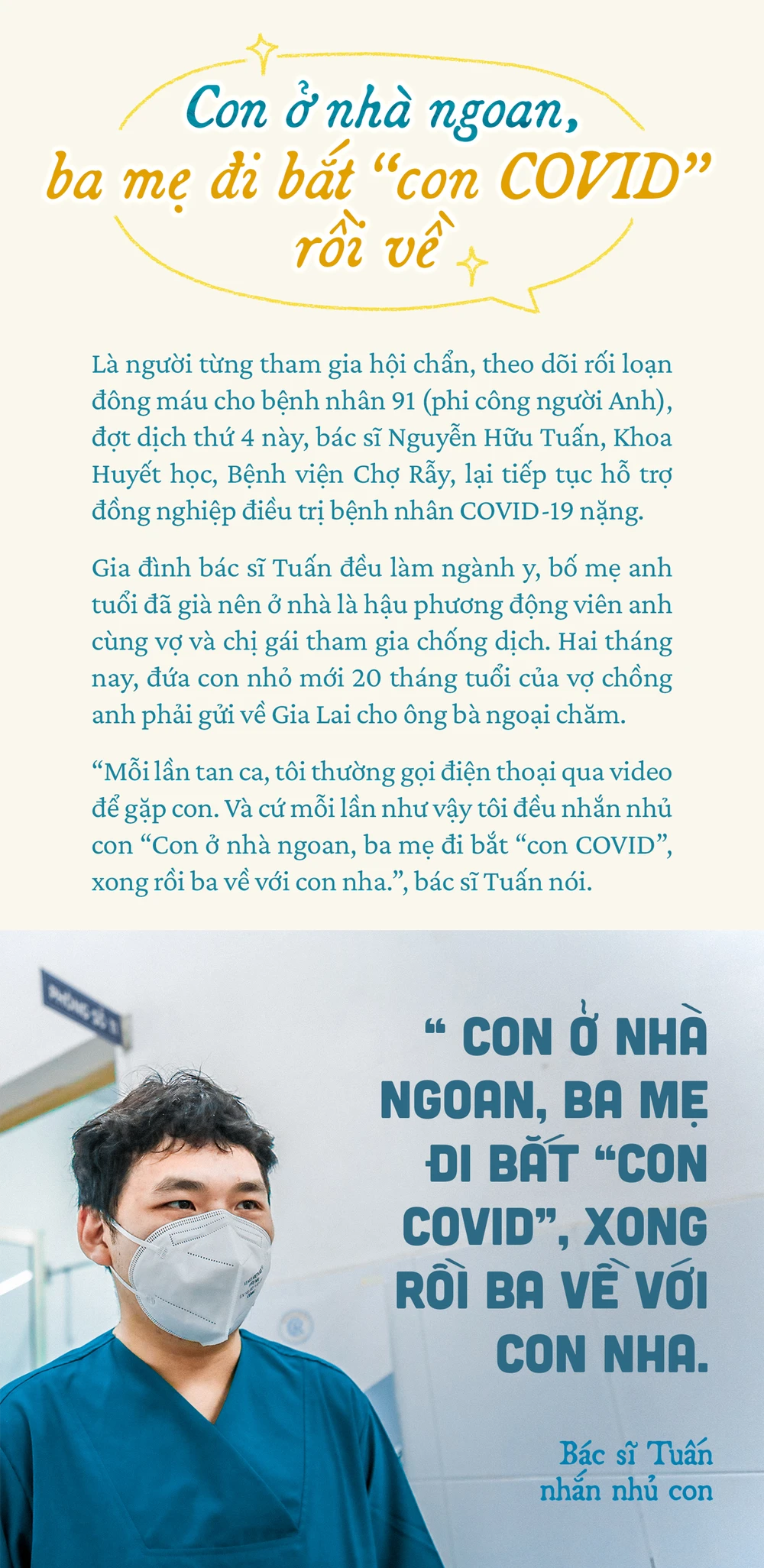 Chuyện Khu điều trị COVID-19: ‘Con ở nhà ngoan, ba mẹ đi bắt ‘con COVID’ rồi về ảnh 11