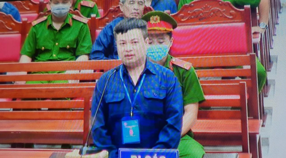 Bị cáo Phan Lê Hoàng Anh (con trai bị cáo Phan Thanh Hữu). Ảnh: VH Bị cáo Phan Lê Hoàng Anh (con trai bị cáo Phan Thanh Hữu). Ảnh: VH