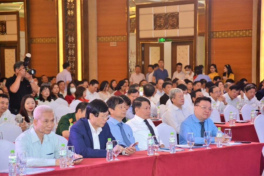 Các đại biểu tham dự Hội nghị Tổng kết công tác Hội Nhà báo Việt Nam năm 2021 và triển khai nhiệm vụ năm 2022. Ảnh: ĐẶNG TRUNG