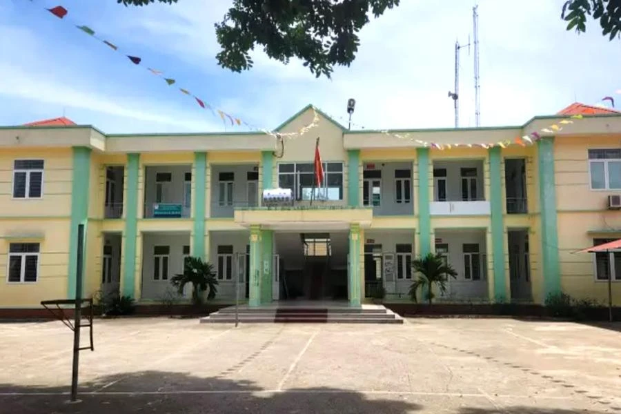 Trụ sở UBND xã Thành Mỹ nơi ông Gương làm việc. Ảnh: CTV