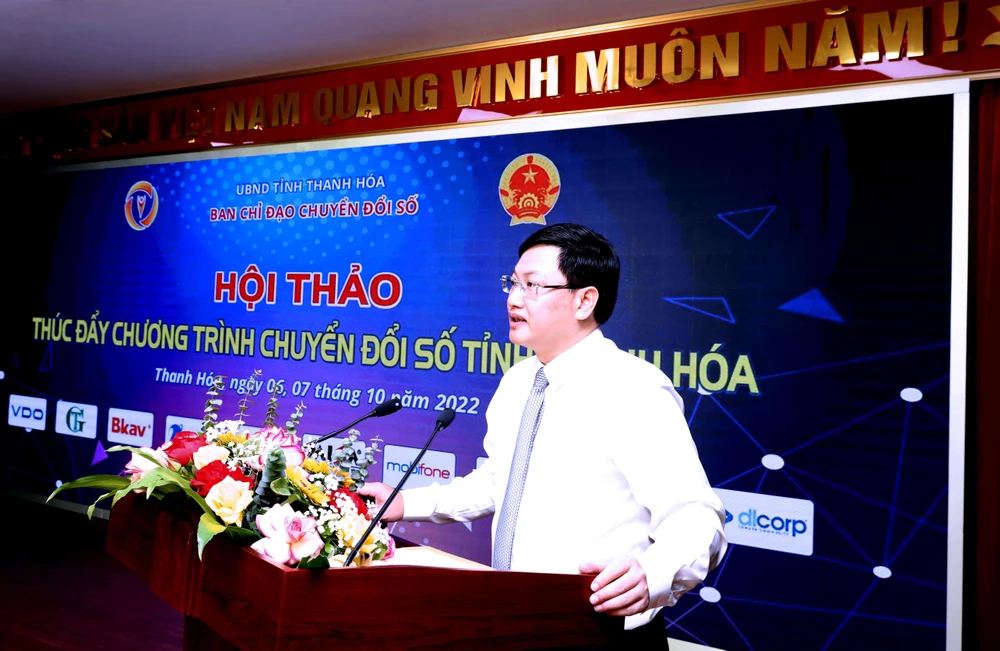 Phó Chủ tịch UBND tỉnh Thanh Hóa ông Mai Xuân Liêm khẳng định, chuyển đổi số là vì cuộc sống tốt đẹp hơn. Ảnh: ĐẶNG TRUNG Phó Chủ tịch UBND tỉnh Thanh Hóa ông Mai Xuân Liêm khẳng định, chuyển đổi số là vì cuộc sống tốt đẹp hơn. Ảnh: ĐẶNG TRUNG