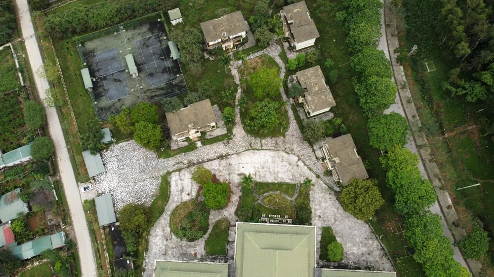 'Số phận' bi đát của Trung tâm Hội nghị Hàm Rồng bỏ hoang khiến người xót xa tiếc nuối. Ảnh: ĐẶNG TRUNG