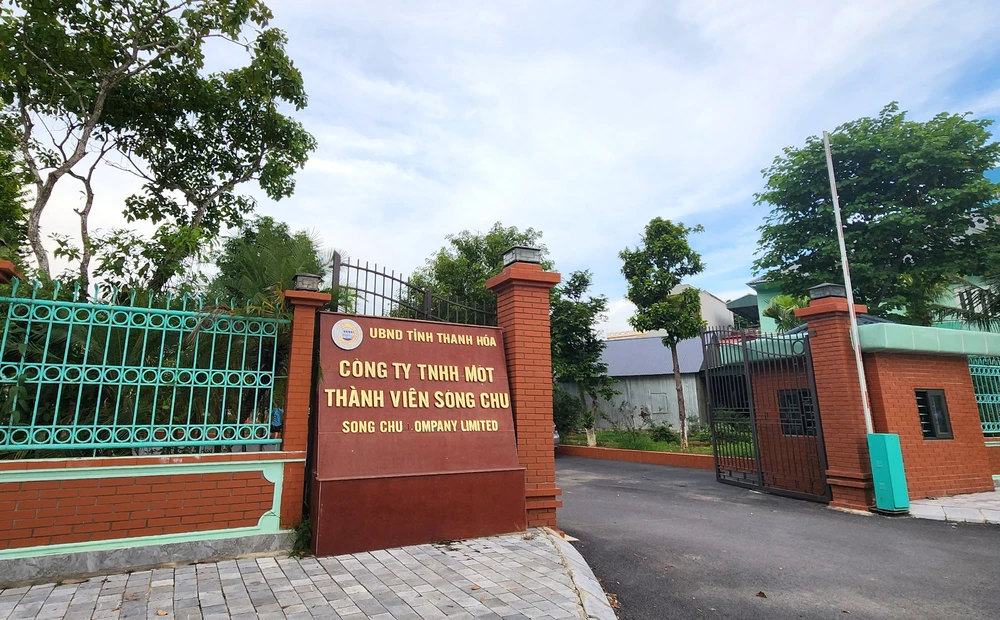 Trụ sở Công ty Sông Chu. Ảnh: ĐẶNG TRUNG