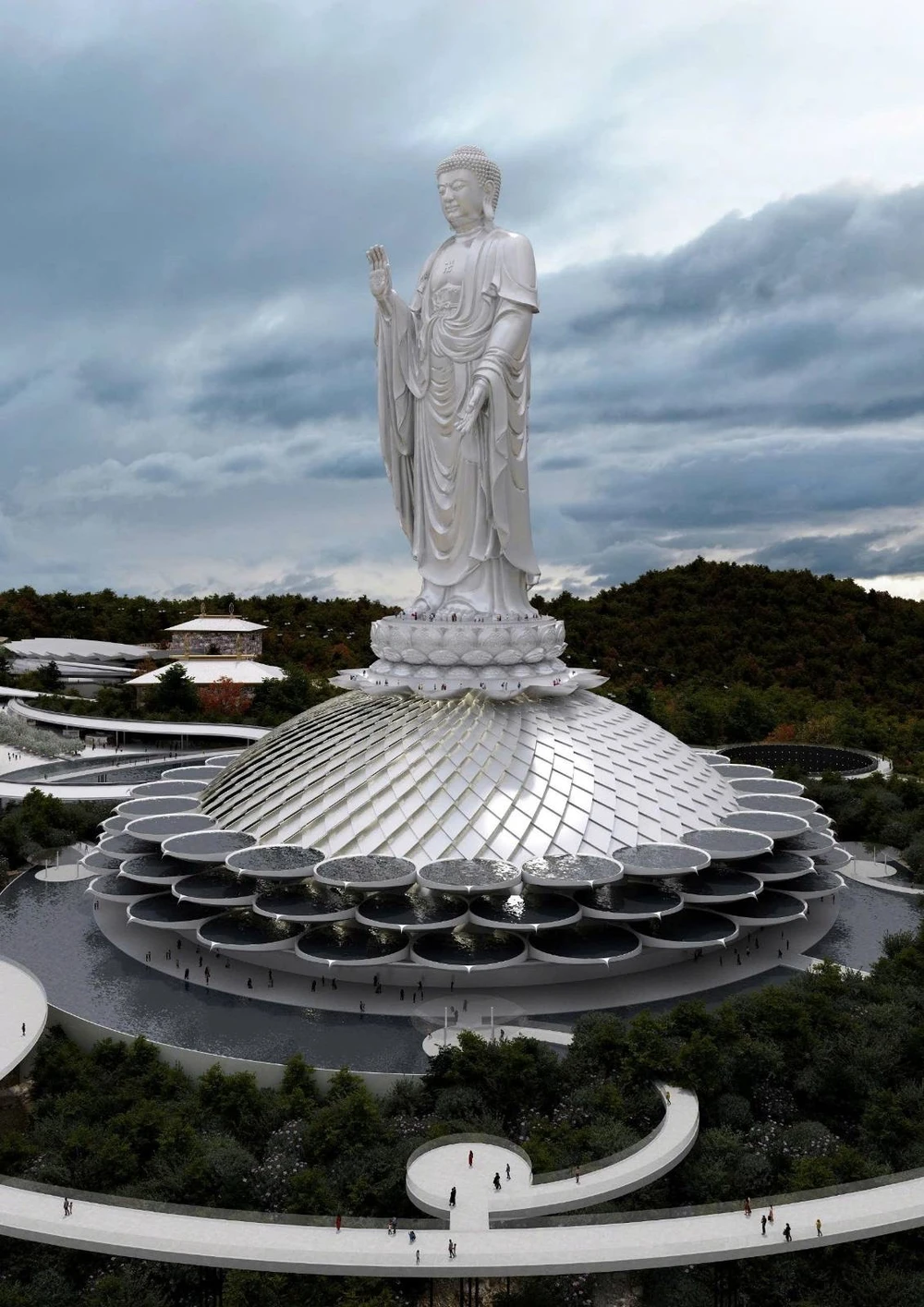 Ngắm Tôn tượng Phật lớn nhất thế giới 167,5 trên đỉnh núi Nưa ở Thanh Hóa -1.JPG