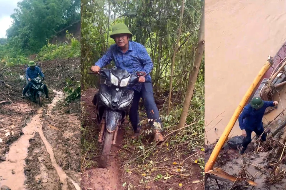 Bí thư xã mở đường, liều mình vượt lũ cứu dân ở bản cô lập -7.jpg