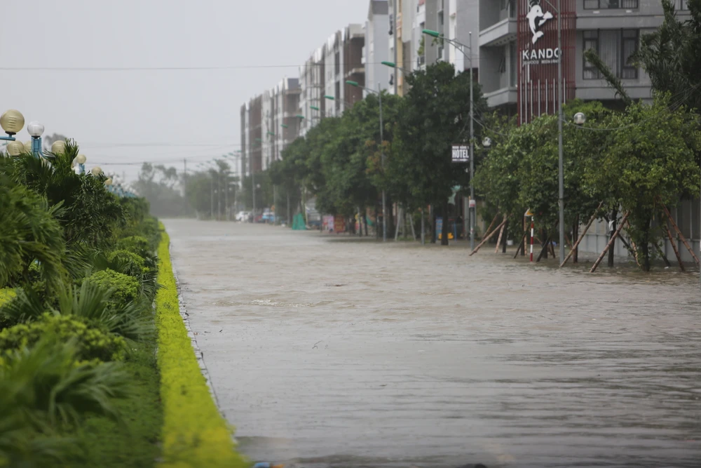 Hình ảnh nhiều tuyến phố ngập sâu, cây xanh đổ gãy do ảnh hưởng bão Bualoi -2.JPG