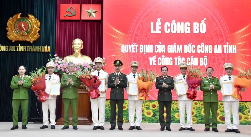 Công an Thanh Hóa điều động, bổ nhiệm 5 lãnh đạo cấp phòng-1.jpg
