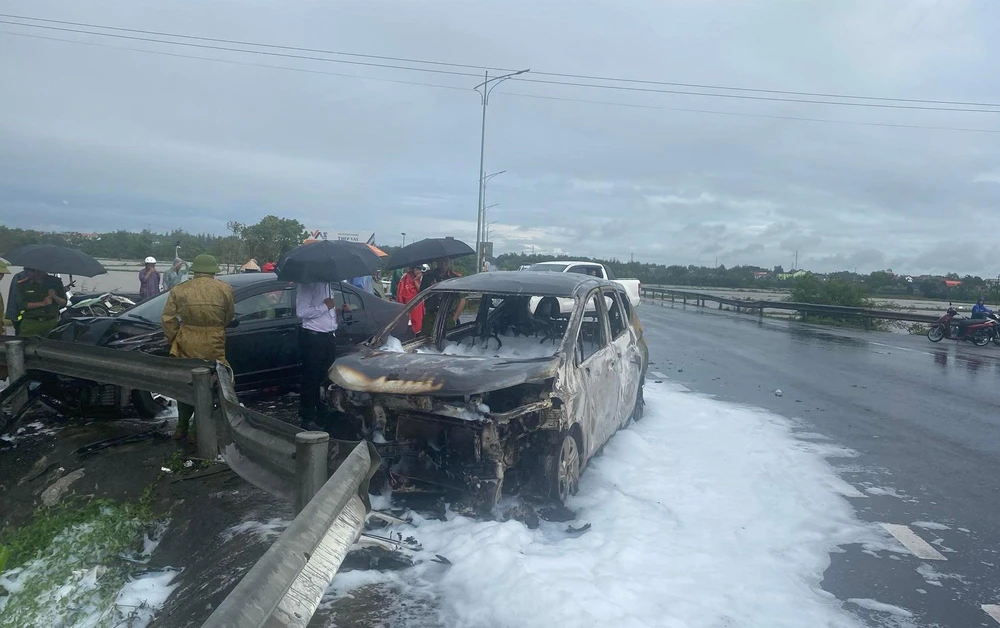 Hiện trường vụ tai nạn. Ảnh: NDCC