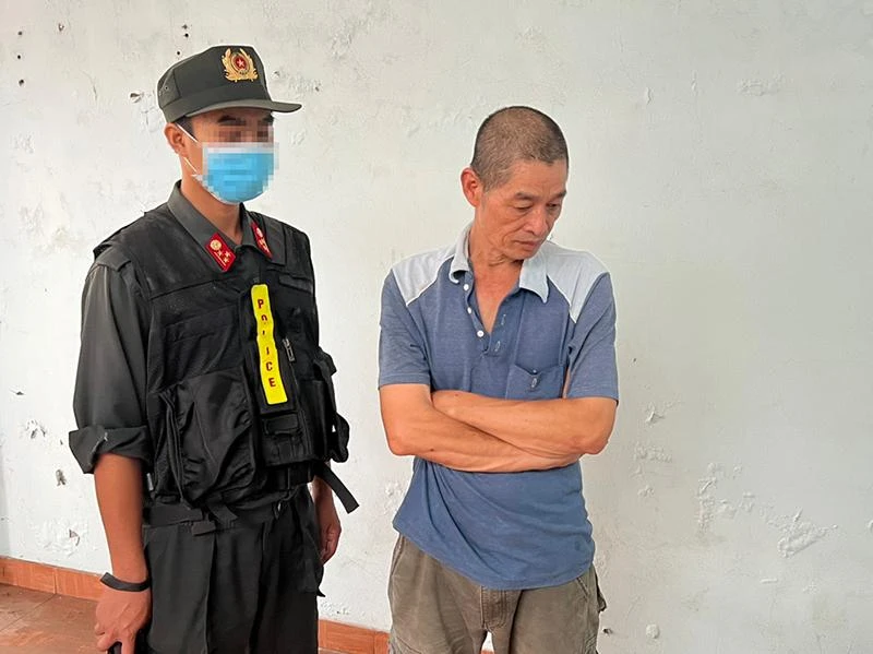 Phạm Văn Duẩn thời điểm bị bắt giữ. Ảnh: CA