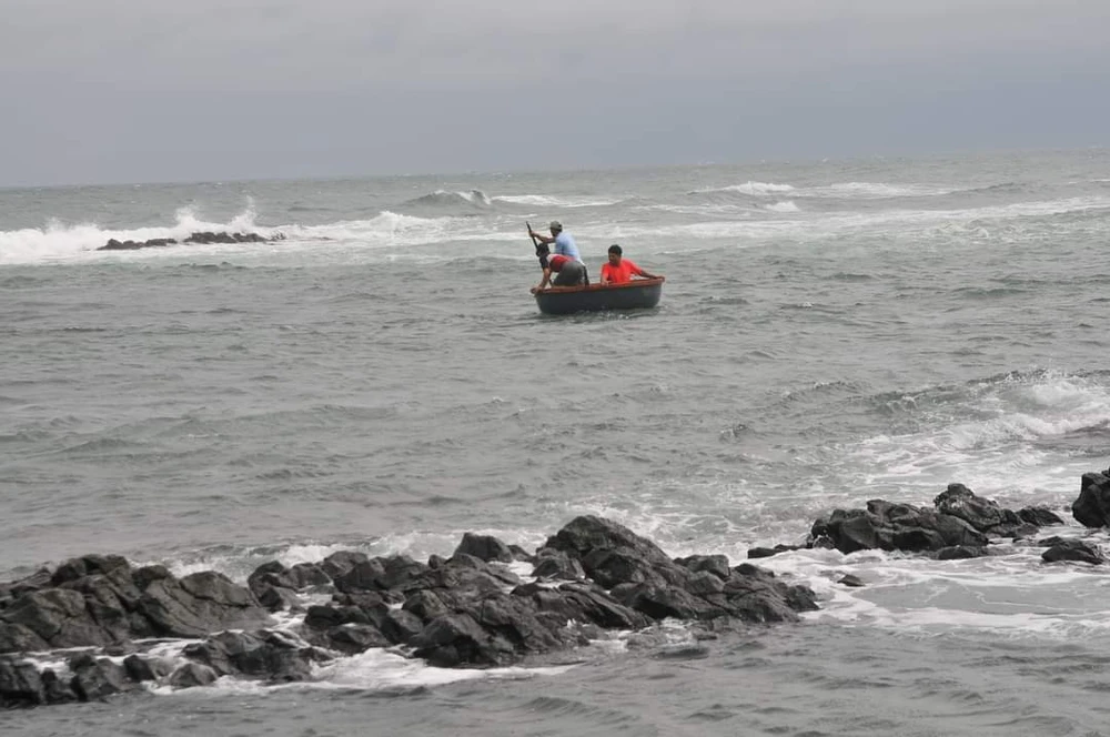 Khu vực ông L. mất tích. Ảnh: NDCC