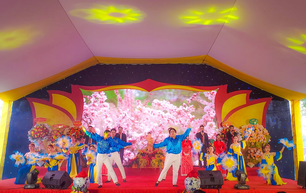 Chương trình nghệ thuật khai mạc Lễ hội Di tích lịch sử Quốc gia Chùa Hoằng Phúc 2023.