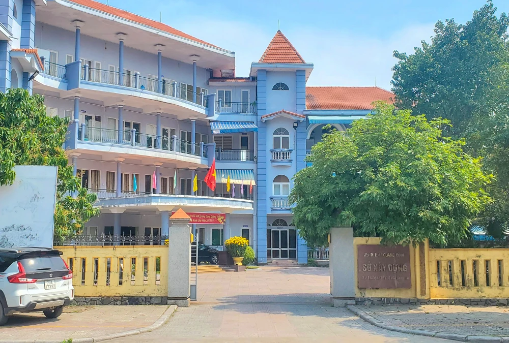 Sở Xây dựng Quảng Bình - Nơi ông Tuấn đang công tác. Ảnh: BẢO THIÊN