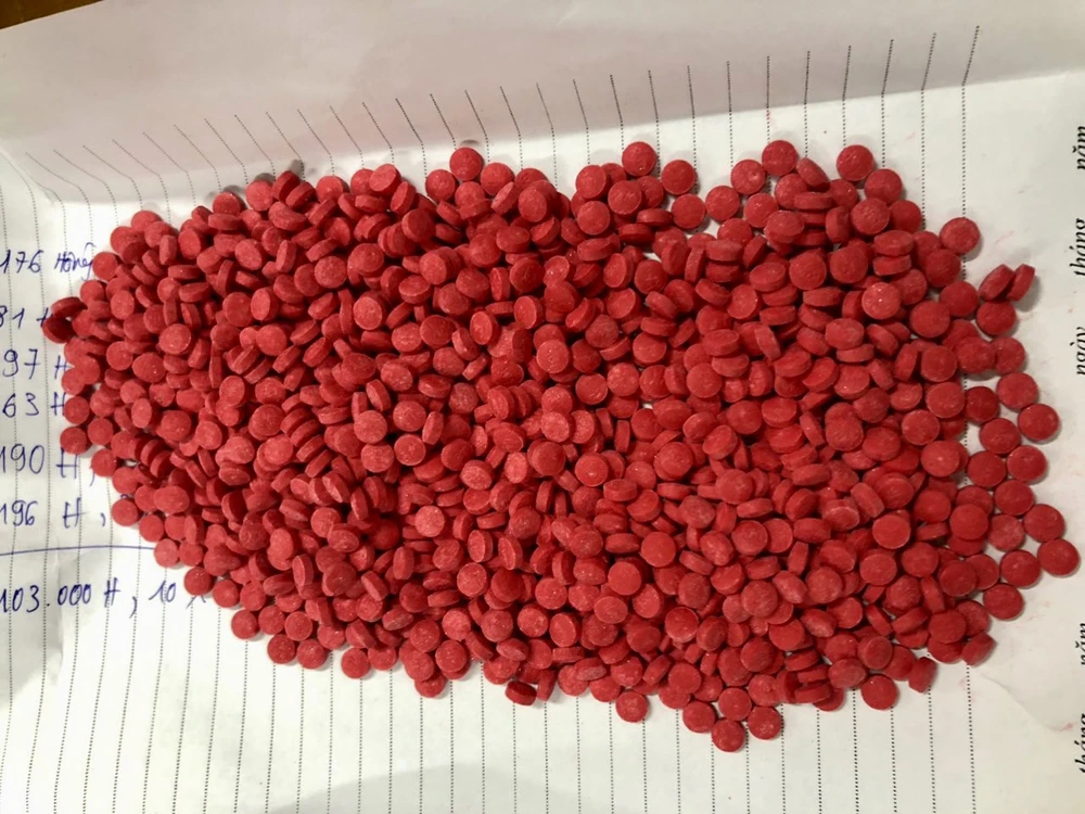 Tang vật của vụ án vận chuyển hồng phiến