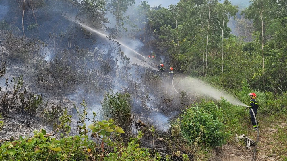 Tiếp tục xảy ra cháy rừng tại Quảng Bình