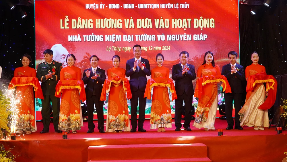 Đưa vào hoạt động Nhà tưởng niệm Đại tướng Võ Nguyên Giáp
