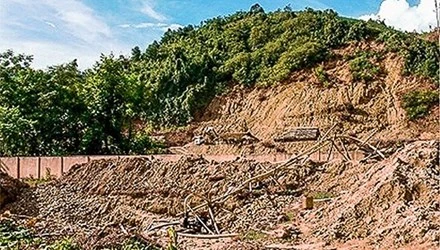 Hiệu trưởng phá nát sân trường để... tìm vàng ảnh 1