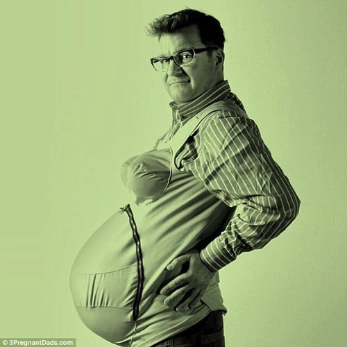 Xem các ông chồng vật vã sống chung với bụng bầu - 6