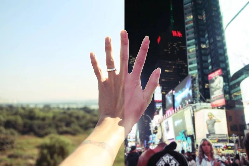 Độc đáo bộ ảnh “Half & Half' của cặp đôi yêu xa ảnh 5