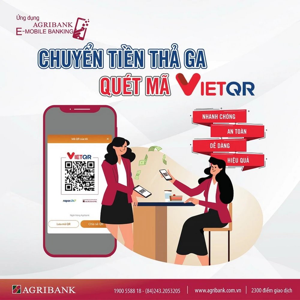 VietQR trên Agribank E-Mobile Banking – Giải pháp hữu hiệu tăng độ phủ thanh toán không chạm