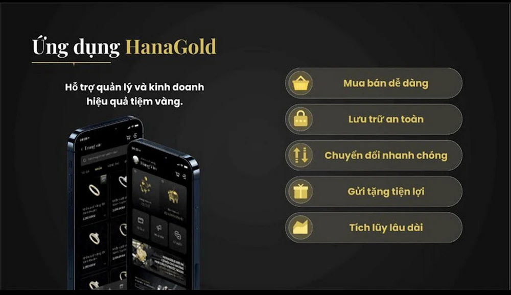 Ứng dụng HanaGold tối ưu trải nghiệm cho người dùng với nhiều tính năng ưu việt.