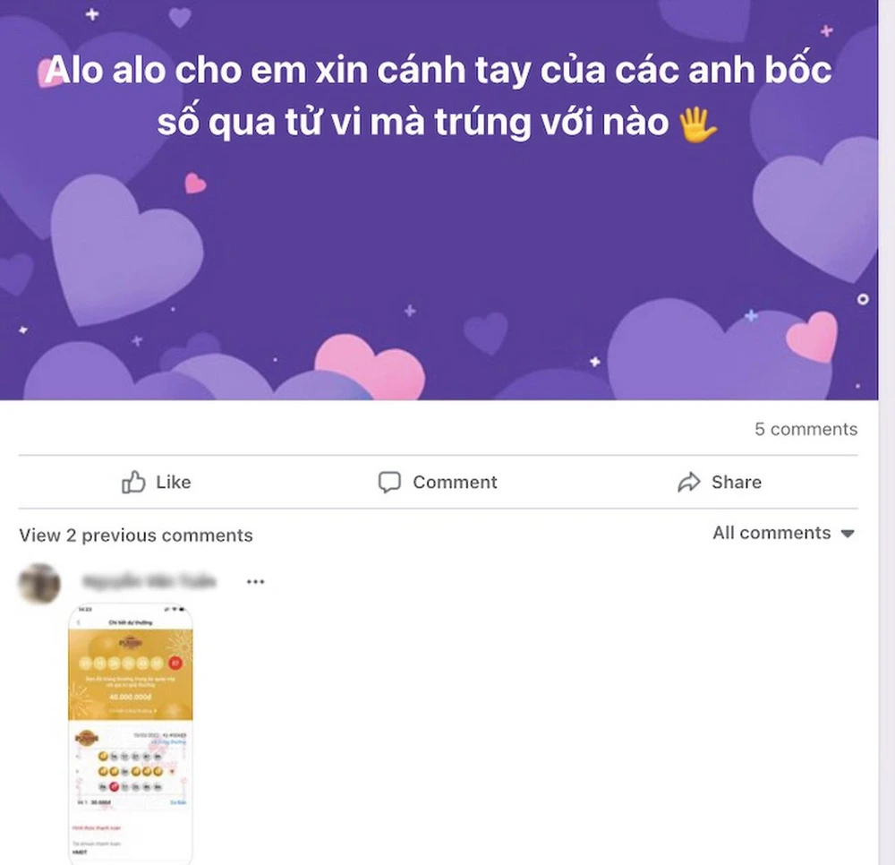 Bài đăng trên các hội nhóm Facebook, bàn cách chọn số “săn” Jackpot.