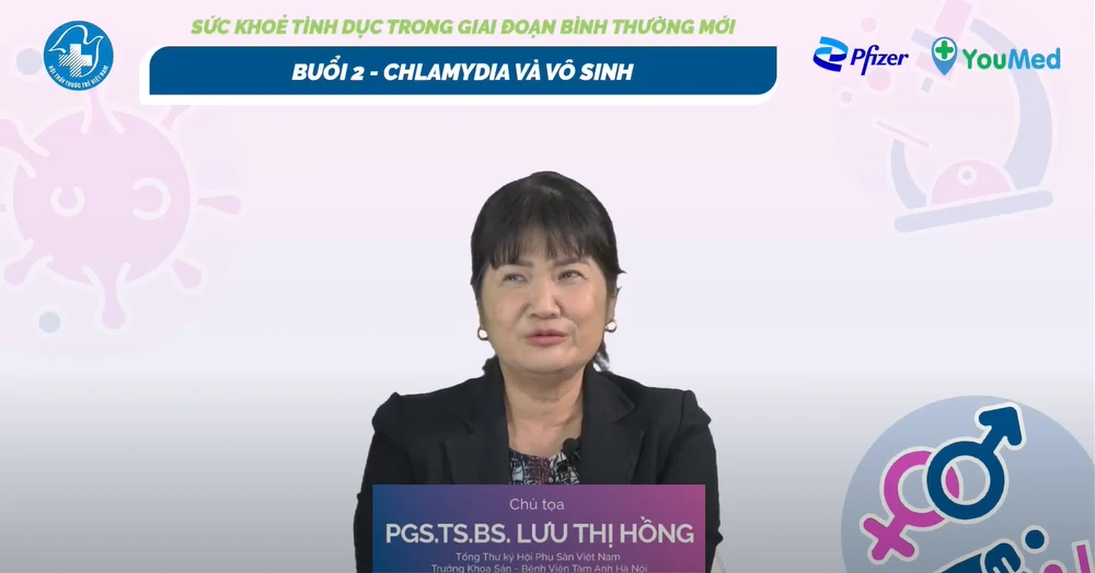 PGS. TS. BS. Lưu Thị Hồng là chủ tọa của buổi tọa đàm trực tuyến