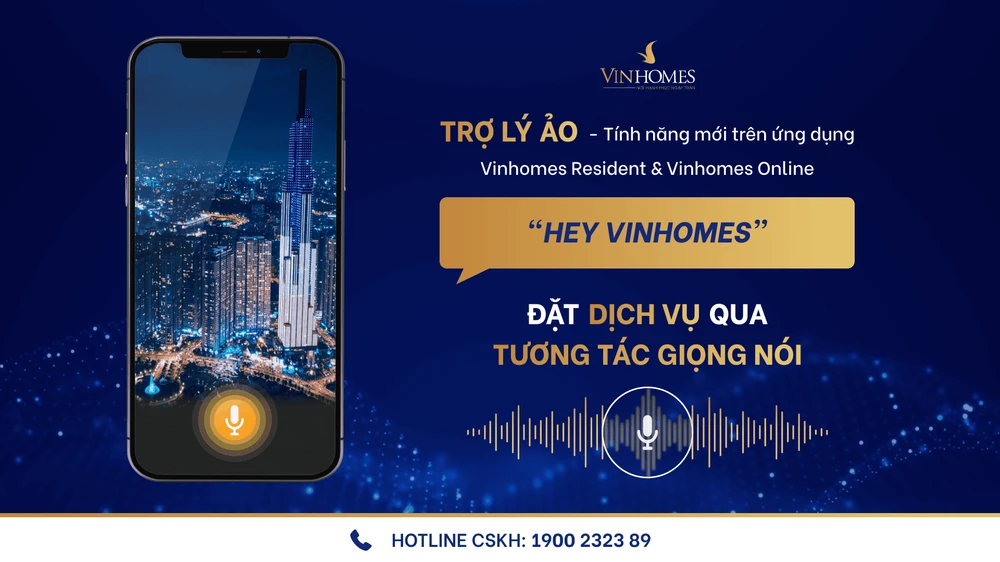 Vinhomes ra mắt tính năng Trợ lý ảo trên ứng dụng Vinhomes Resident và Vinhomes Online