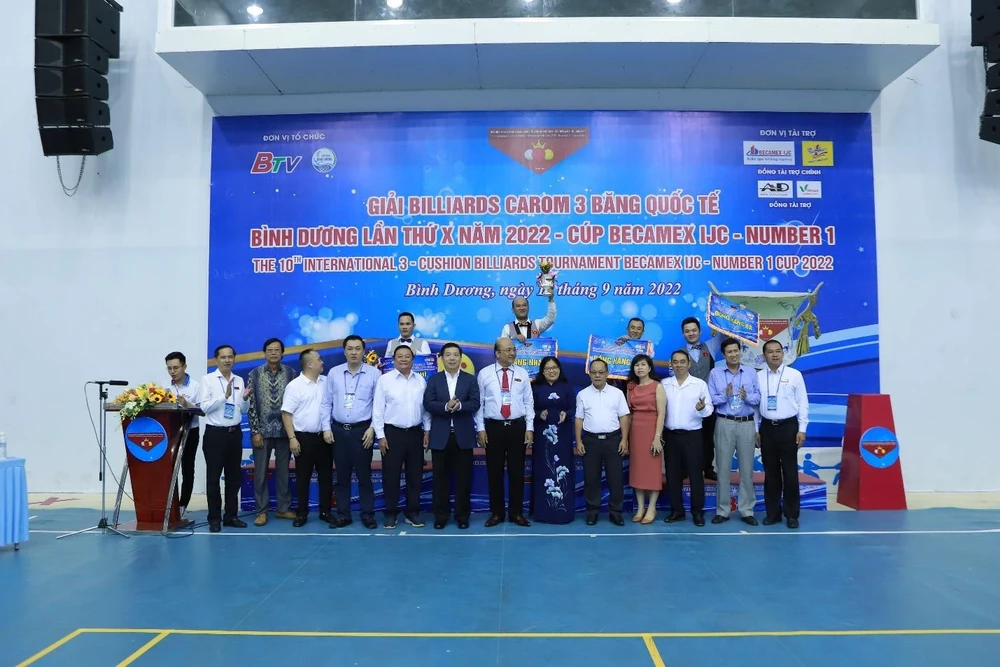 Giải Billiards Carom 3 băng Quốc tế Bình Dương lần thứ X năm 2022 Cúp Becamex IJC - Number 1 diễn ra từ ngày 15 đến ngày 18-9