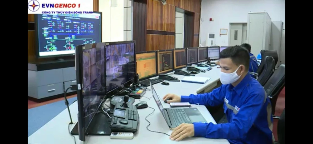 Công ty Thủy điện Sông Tranh với phương châm "4 tại chỗ " sẵn sàng ứng trực điều tiết cắt lũ, giảm lũ cho hạ du