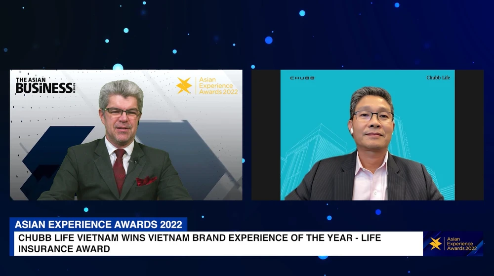 Ông Nguyễn Hồng Sơn - Tổng Giám Đốc Chubb Life Việt Nam trong buổi phỏng vấn trực tuyến với Tạp chí The Asian Business Review về giải thưởng “Trải nghiệm thương hiệu” cho lĩnh vực BHNT tại Việt Nam.
