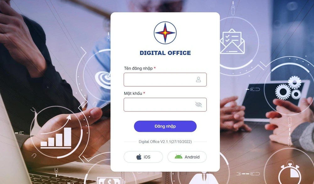 DOffice - Văn phòng số, ứng dụng để ký số EVNCA cho những biểu mẫu nội bộ hàng ngày.