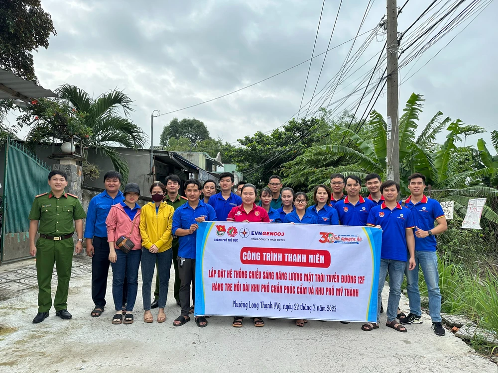 Nhiều công trình thanh niên được đoàn viên tổng công ty và các đơn vị thực hiện