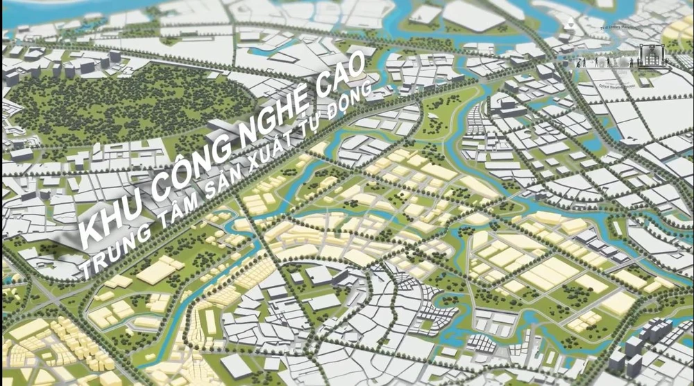 Khu công nghệ cao, trung tâm sản xuất tự động của TP Thủ Đức.