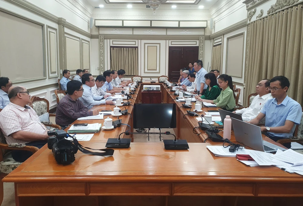 Quang cảnh buổi khảo sát chiều 23-3. Ảnh: K.C