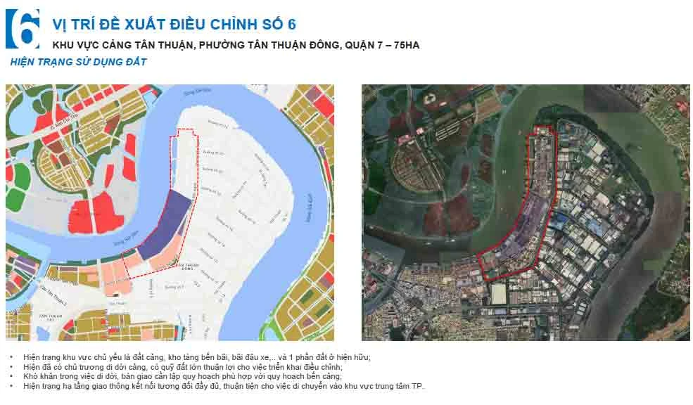 Vị trí thứ 6 là khu vực cảng Tân Thuận.