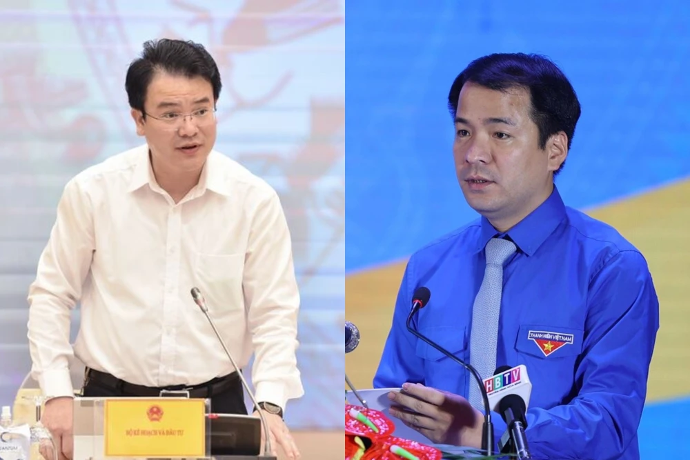 Ông Ngô Văn Cương (phải) và ông Trần Quốc Phương được bổ nhiệm ủy viên hội đồng quản trị Ngân hàng Chính sách xã hội. Ảnh: Minh Trúc ng Ngô Văn Cương (phải) và ông Trần Quốc Phương được bổ nhiệm ủy viên hội đồng quản trị Ngân hàng Chính sách xã hội