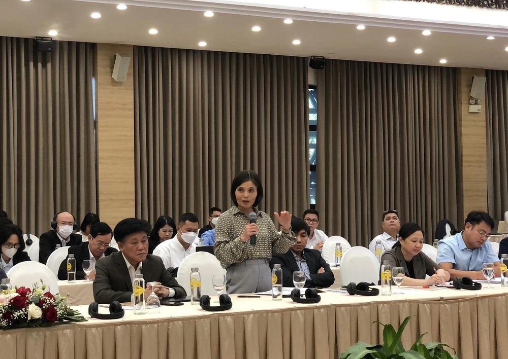 Bà Nguyễn Minh Thảo cho rằng, các cơ quan cần lắng nghe và giải quyết các vấn đề cụ thể của doanh nghiệp, nhất là các doanh nghiệp trong nước. ẢNH: MINH TRÚC