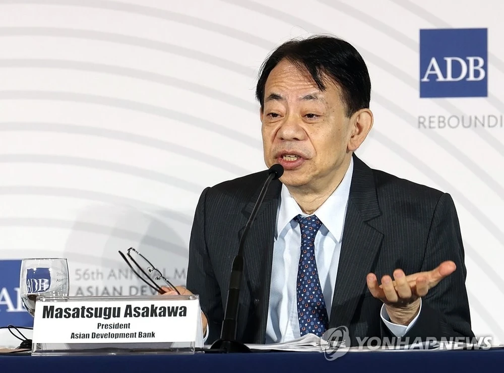 Chủ tịch ADB ông Masatsugu Asakawa. Ảnh: YONHAP