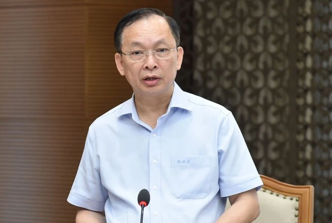 Phó Thống đốc NHNN Đào Minh Tú phát biểu tại cuộc họp chiều 24-5. Ảnh: VGP Phó Thống đốc NHNN Đào Minh Tú phát biểu tại cuộc họp chiều 24-5. Ảnh: VGP