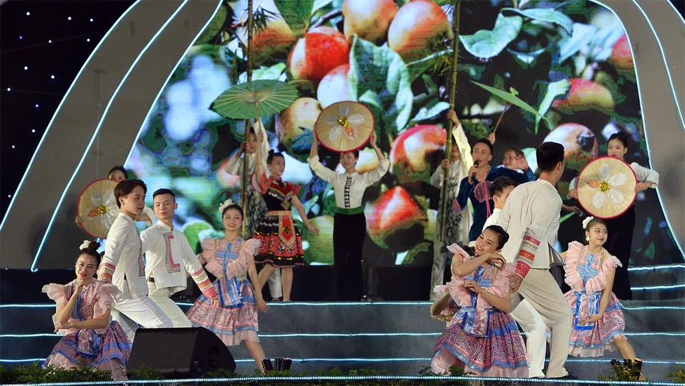 Biểu diễn nghệ thuật trong lễ khai mạc Ngày hội