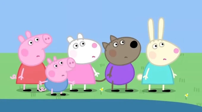 Hình ảnh trong phim hoạt hình Peppa Pig của EO Hình ảnh trong phim hoạt hình Peppa Pig của EO