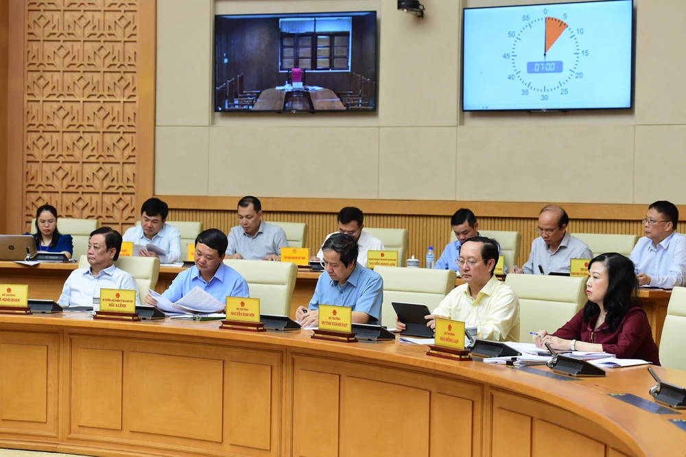 Các đại biểu dự họp sáng nay. Ảnh: VGP/Nhật Bắc